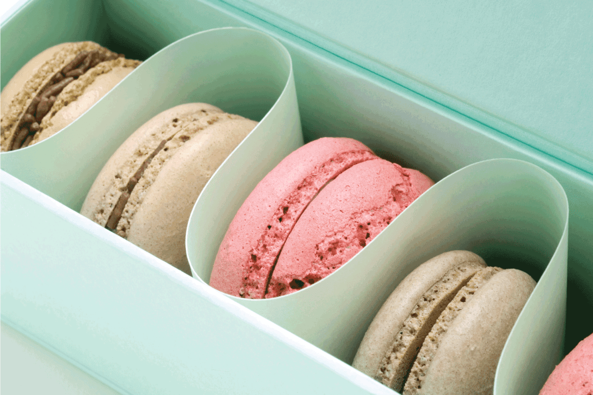 Assortment of Macaroons French pastry.