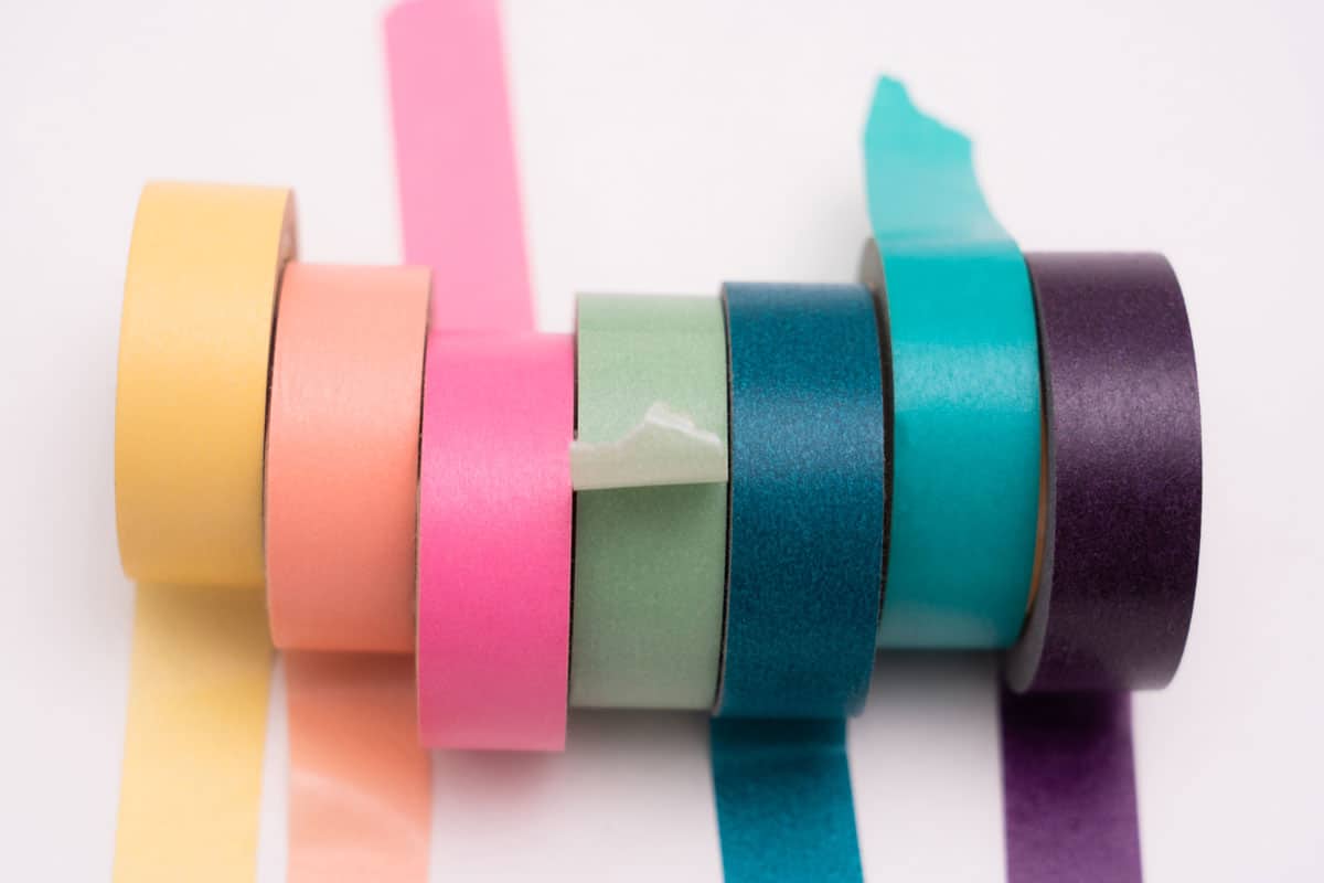 Colorful masking tape