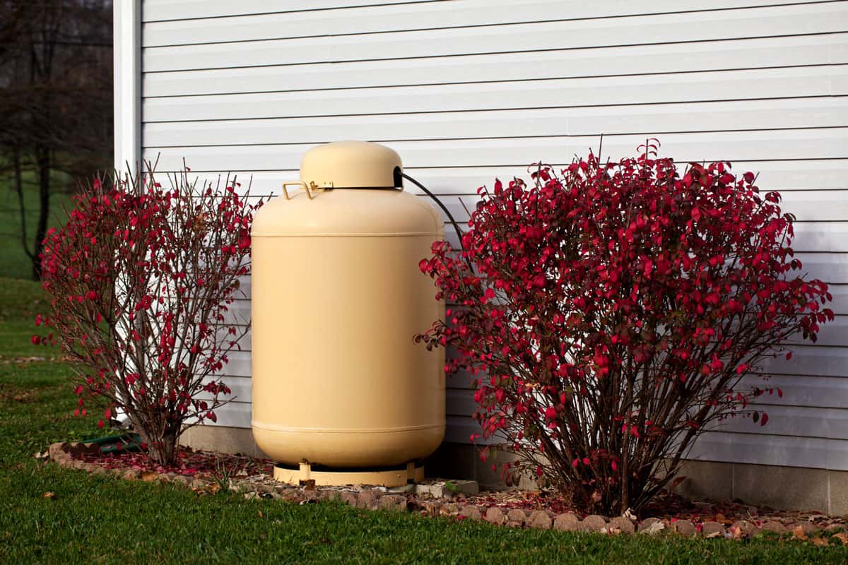 Propane tank for household use