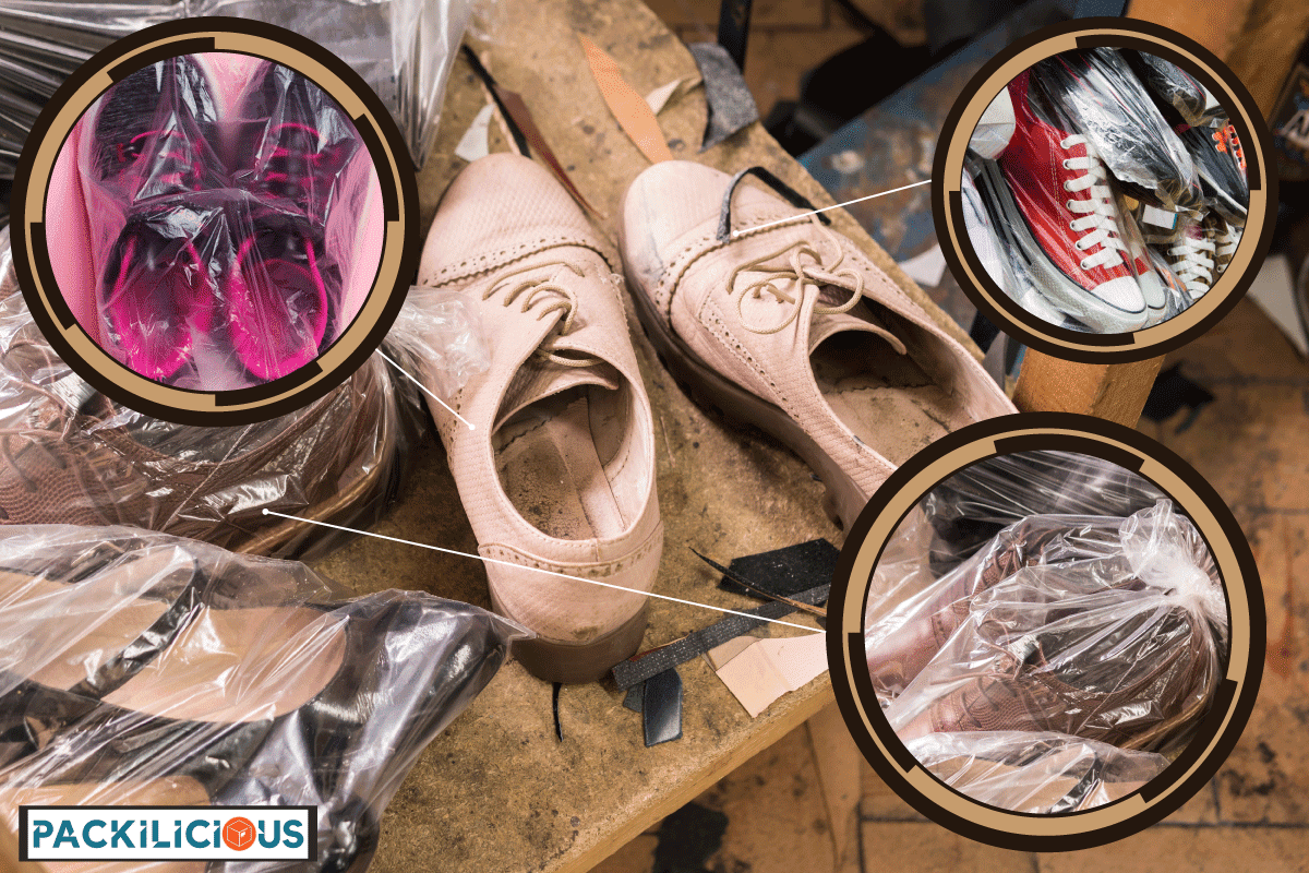 Recently made shoes stored in plastic bags, Can You Store Shoes In Plastic Bags? 