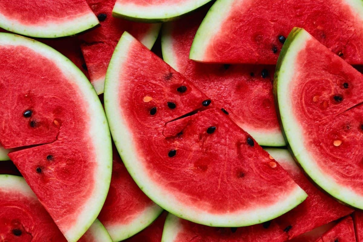 Watermelon cut in half

