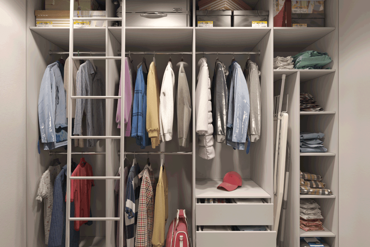 wardrobe room in light tones. 5 Best Ways To Store Clothes Hangers